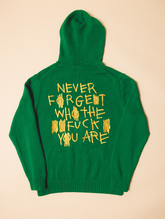 OG Polo Bear Knit Hoodie (Green)