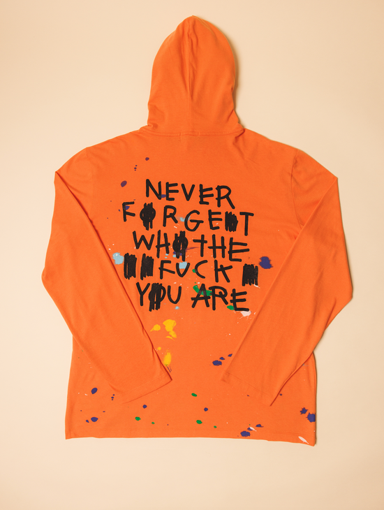 OG Polo Bear Hooded Long Sleeve (Orange)