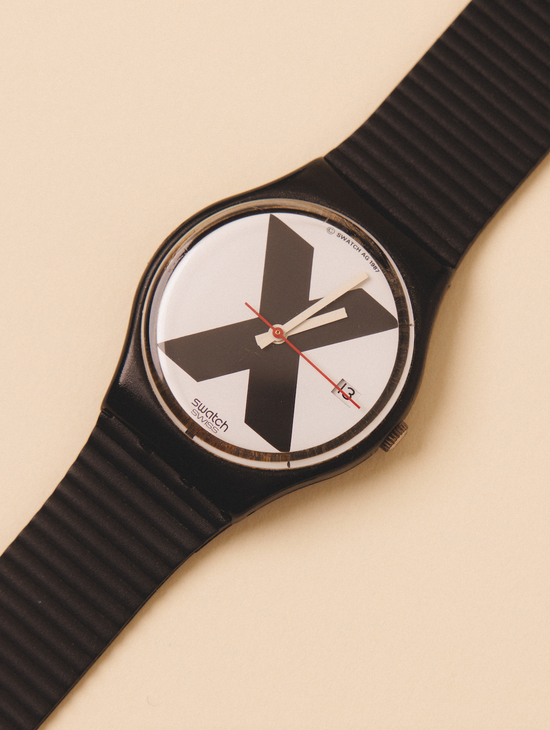 Original Vintage Swatch X-rated 34mm Straight Edge Hardcore Watch