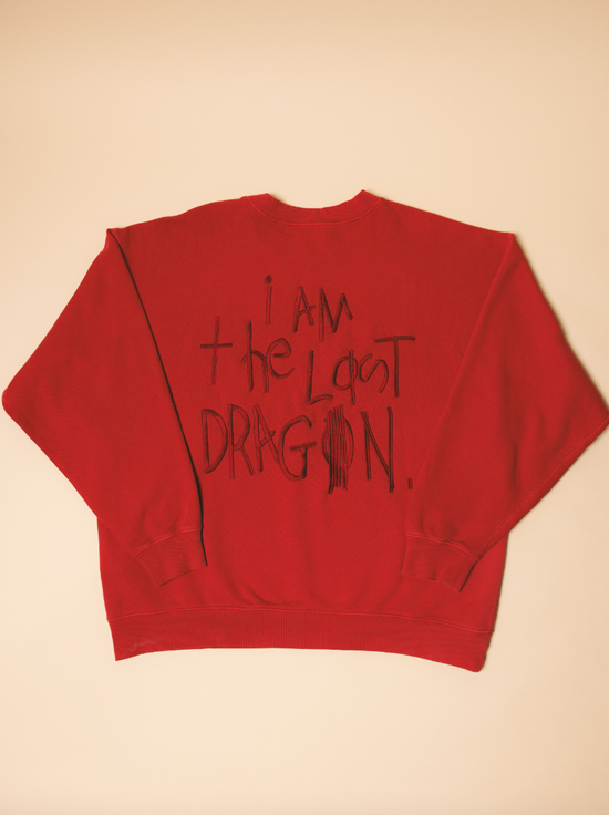 "I Am The Last Dragon" Crew (Vintage Red)